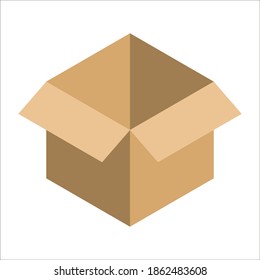 box icon on white background. color editable