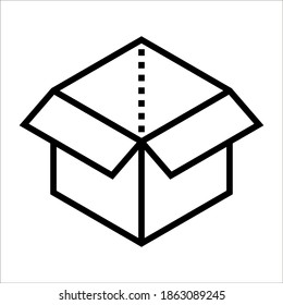 box icon on white background. color editable