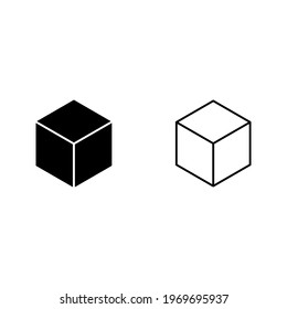 box icon on white background color editable