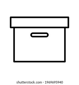box icon on white background color editable