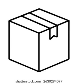 Kastensymbol auf weißem Hintergrund, Vektor
Vektor Linie Symbol Einkaufen und Waren