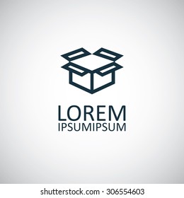 box icon, on white background
