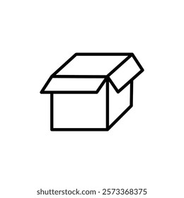Box icon Outline thin set