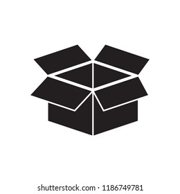 Box Icon. Package, Delivery Boxe, Cargo Box. Distribution, Export, Return Parcel Icons. Shipment Of Goods, Open Package