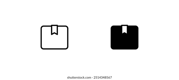 Box-Symbol. Paket, Lieferschachteln, Frachtverteilung, Export, Rücksendung Paket. Versand von Waren, offenes Paket, Offene Box, recycelt, Enthält solche Priorität Versand, Express-Order-Tracking, Kiste Symbole