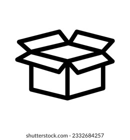 Box icon. Box package, parcel icon. Vector illustration. EPS 10.