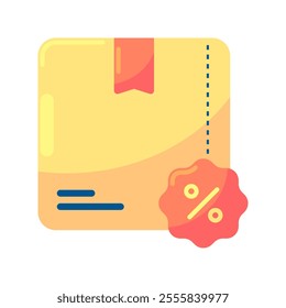 Box icon. box, package, present, promo, sale, offer, discount, shop, gift, logistics. Vector icon illustration