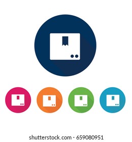 Box icon. Package set vector.