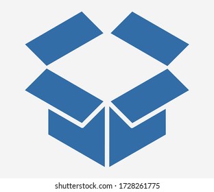 Box, icon. Package, box vector icon isolated on background. Illustration transportation box for mobile apps. Pictogram for web page design. Minimalist style icon box. Transport concept icon