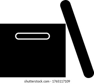 Box, icon. Package, box vector icon isolated on background