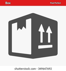 Box Icon. Professional, pixel perfect icons optimized for both large and small resolutions. EPS 8 format.