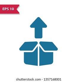 Box Icon. Professional pixel-aligned icon in glyph style.