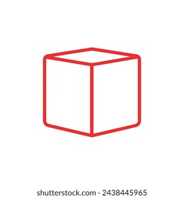 Box-Symbol gesetzt. Sammlung von bunten Box Vektor-Icons auf weißem Hintergrund. Flaches Symbol