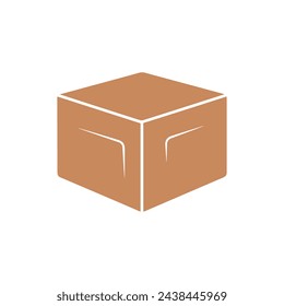 Conjunto de iconos de cuadro. Colección de iconos de vector de caja de colores sobre fondo blanco. Icono plano