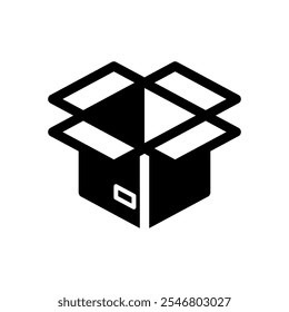 Conjunto de iconos de caja. Ilustración vectorial.