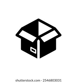 Conjunto de ícones de caixa. Ilustração vetorial.