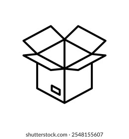 Conjunto de iconos de caja. Ilustración vectorial