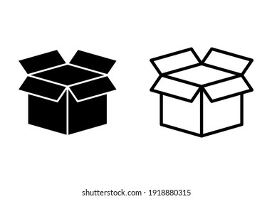 Box Icon Set. Box Vector Icon, Package, Parcel