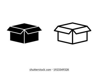 Box Icon Set. Box Vector Icon, Package, Parcel