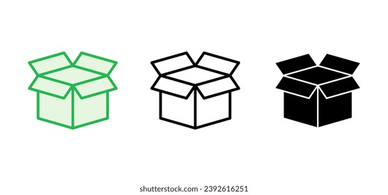Box icon set. box vector icon, package, parcel