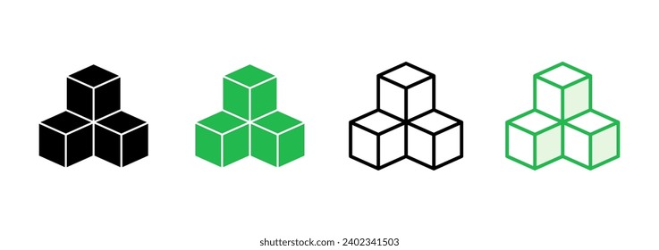 Box icon set. box vector icon, package, parcel