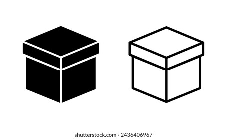 Box icon set. box vector icon, package, parcel