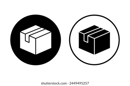 Box icon set. box vector icon, package, parcel