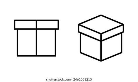 Box icon set. box vector icon, package, parcel