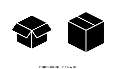 Box icon set. box vector icon, package, parcel