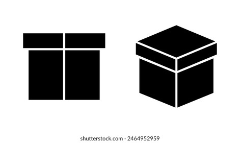 Box icon set. box vector icon, package, parcel