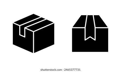 Box icon set. box vector icon, package, parcel