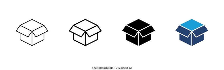 Box icon set. box vector icon, package, parcel