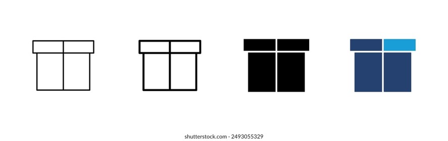 Box icon set. box vector icon, package, parcel