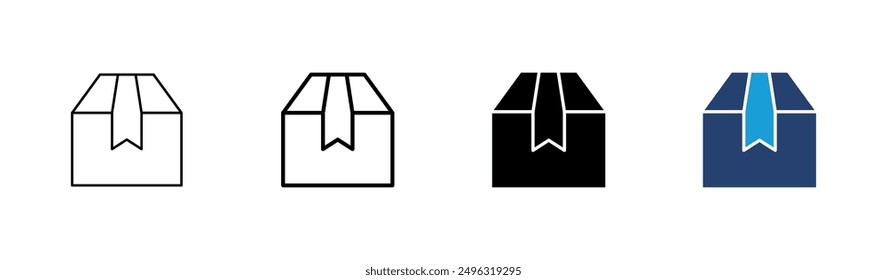 Box icon set. box vector icon, package, parcel