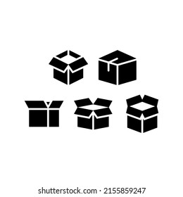 Box Icon Set Vector Symbol Design Illustration
