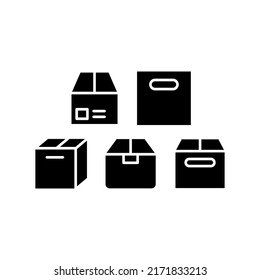 Box Icon Set Vector Symbol Design Illustration