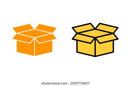 Box icon set for web and mobile app. box sign and symbol, parcel, package
