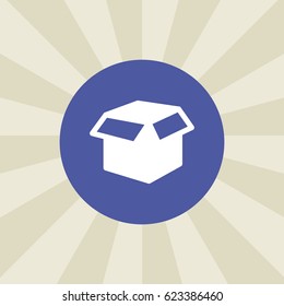 box icon. sign design. background