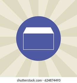 box icon. sign design. background