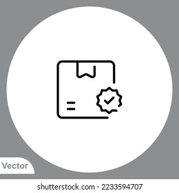 Box icon sign vector,Symbol, logo illustration for web and mobile