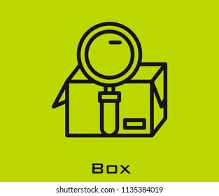 Box icon signs