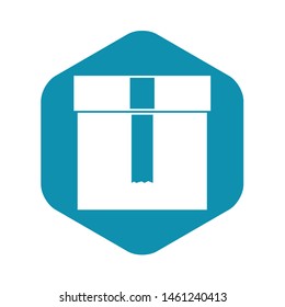 Box icon. Simple illustration of box vector icon for web