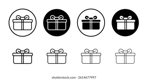 Box icon Simple outline vector logo