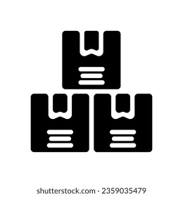 box icon solid style vector