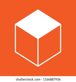 Box icon, stock vector illustration, EPS10.