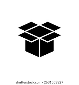 Box icon symbol for apps and websites. box sign and symbol, parcel, package