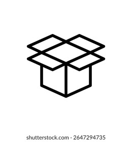 Icono de la caja para los App y los Sitios web. signo y símbolo de la caja, paquete, paquete