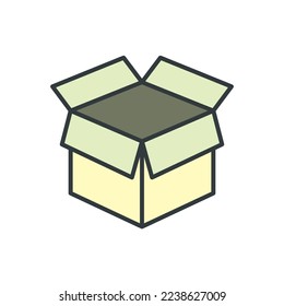 Box icon symbol design templates	
simple concept design
