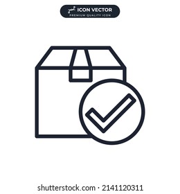 Box icon symbol template for graphic and web design collection logo vector illustration