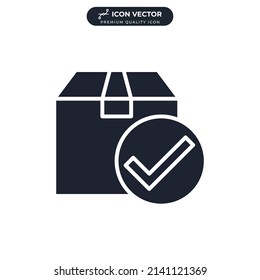 Box icon symbol template for graphic and web design collection logo vector illustration